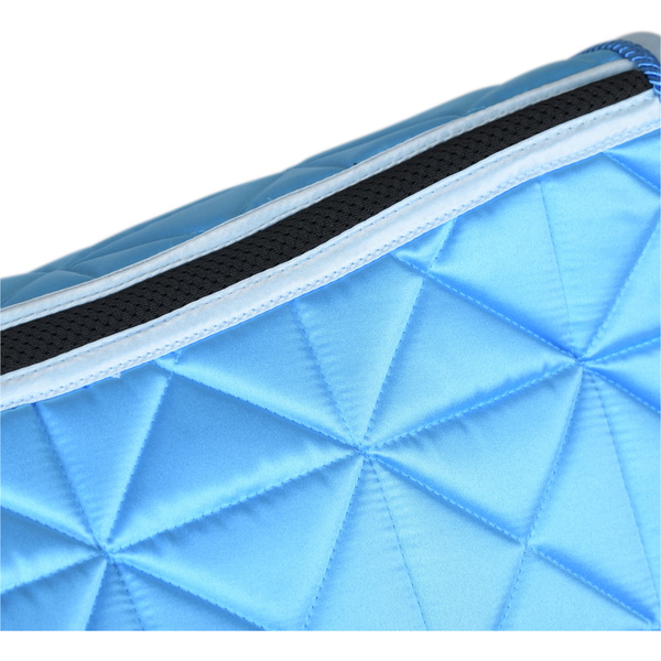 2026 WeatherBeeta Satin Luxe Air-Tec Dressage Saddle Pad 1030348011 - Bright Blue